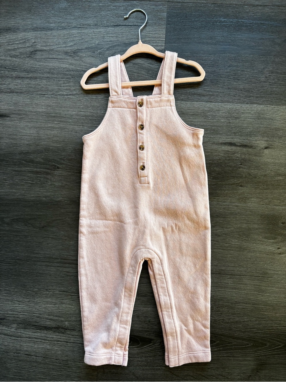 Old Navy Light Pink Knit Overall Romper for Kids